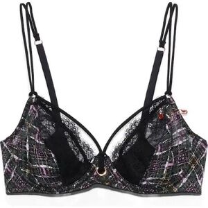 Savage X Fenty A Little Tart unlined plaid bra. NWT!! Size  42DDD.